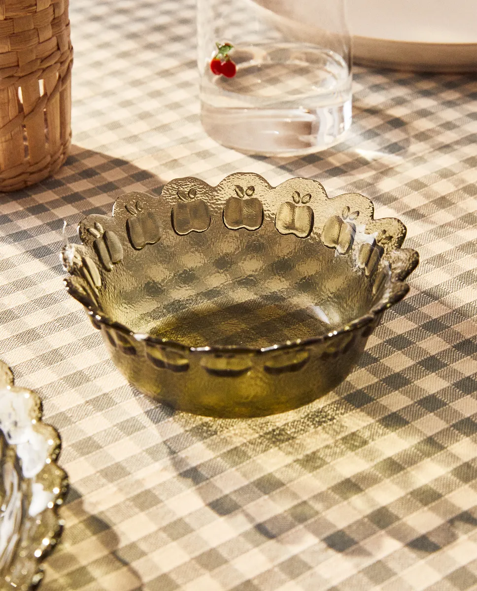 

Стеклянная чаша из яблока Zara Home, зеленый