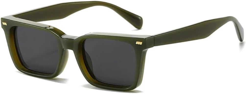 

Солнцезащитные очки с защитой UV400 | Маленькая оправа, панк-стиль, яркие линзы | Для женщин и мужчин, для занятий спортом на открытом воздухе и вождения DSVIGF, Green-black