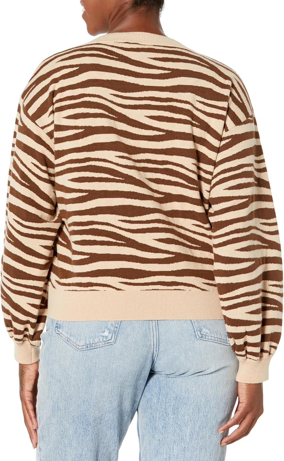 Женский свитер Levi's с длинным рукавом и цветочным принтом, Wavy Zebra Marzipan — фото 2