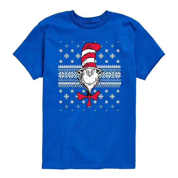 

Футболка с принтом «Кот в шляпе» для мальчиков 8-20 Dr. Seuss, Royal Blue