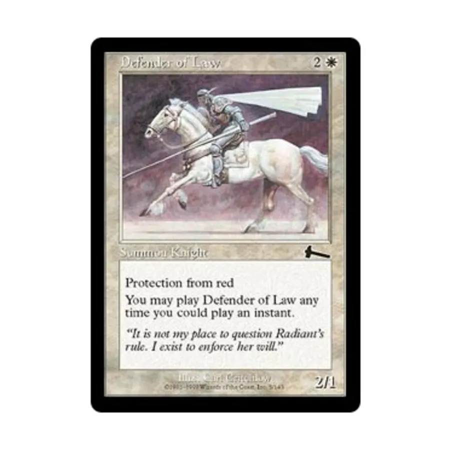

CCG Защитник закона (К), MTG - Urza's Legacy
