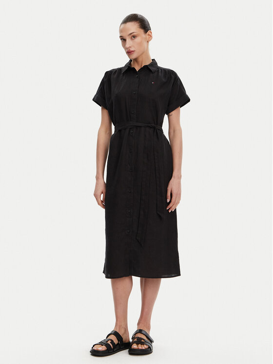 

Платье-Рубашка стандартный крой Ess WW0WW44653 Tommy Hilfiger, черный