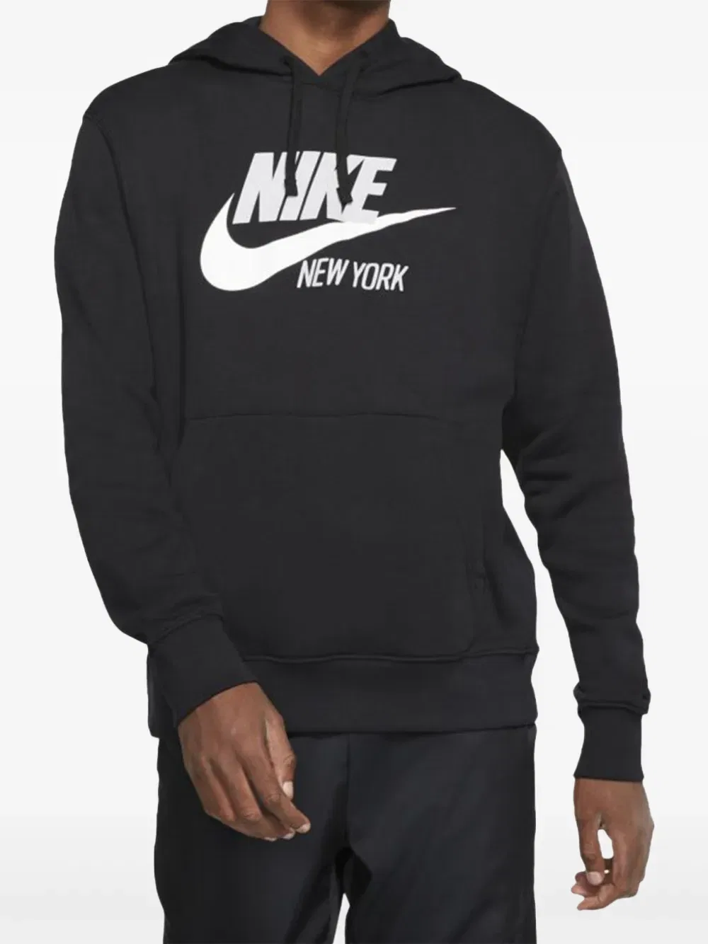 Спортивная флисовая толстовка черного цвета Nike — фото 2