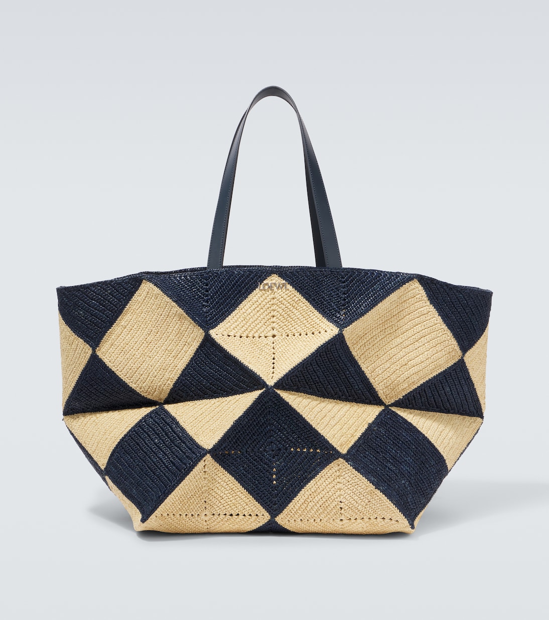

Сумка-шоппер XXL Paula's Ibiza Puzzle Fold Loewe, Natural Navy