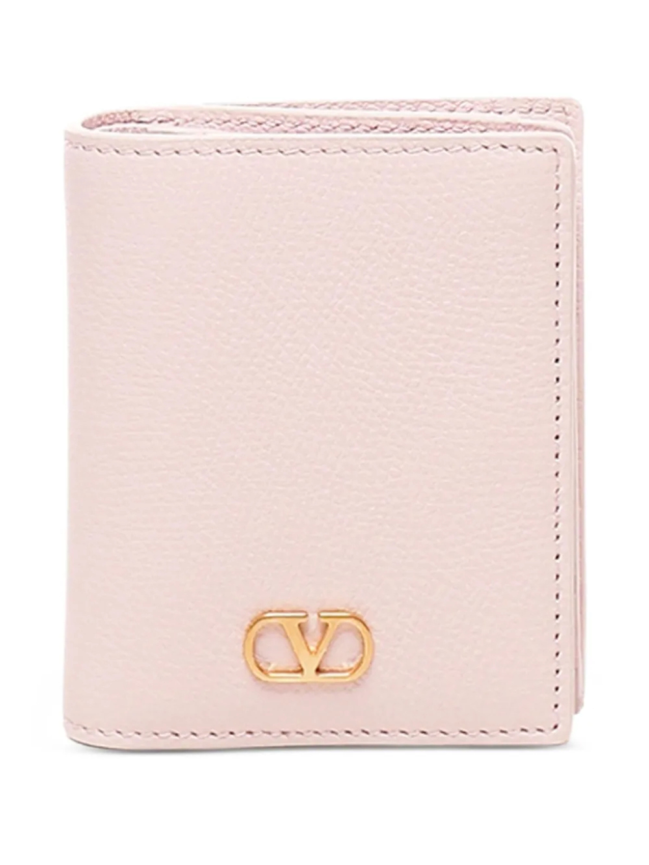 

Кожаный кошелек Valentino Garavani VLogo, розовый