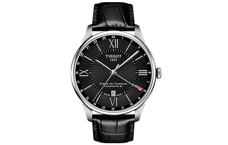 

TISSOT Часы Men's Tourelles Collection Watch, Black Dial