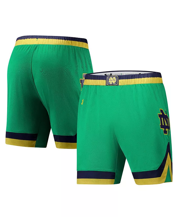 

Мужские баскетбольные шорты Notre Dame Fighting Irish зеленые (реплика) Under Armour