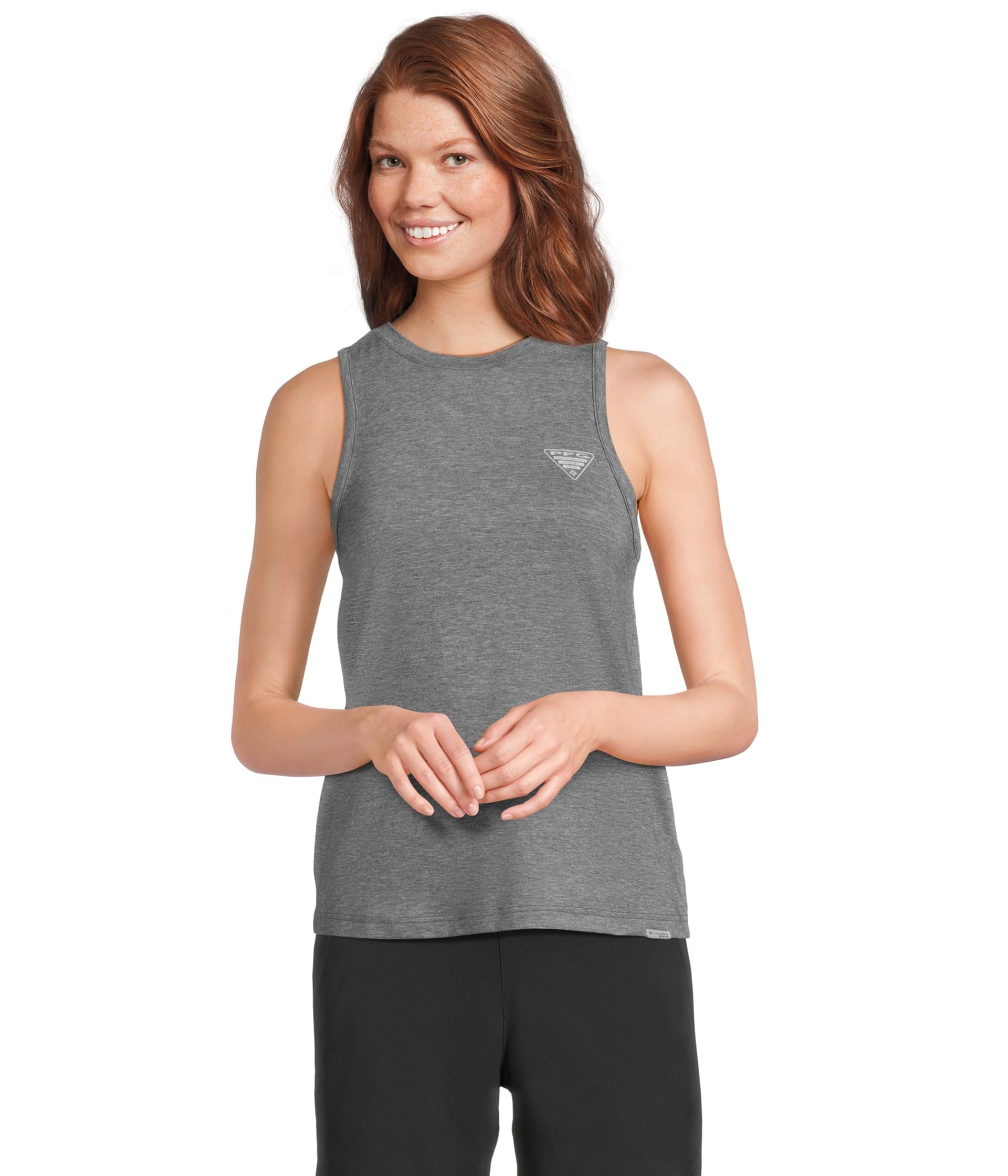 

Топ Columbia Pfg Uncharted Tank, Shark Heather