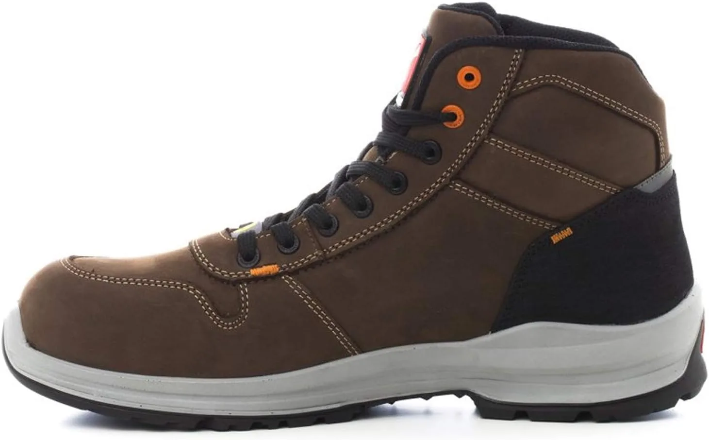 Мужские защитные ботинки PAYPER Get Force Mid Safety Shoes S3 Cow Flower, защитные, красочные, шоколадного цвета — фото 2