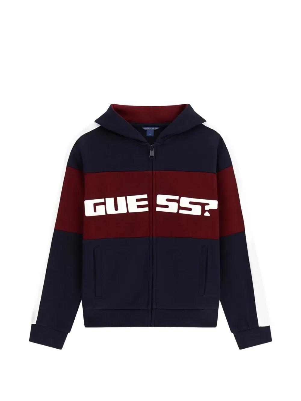 Толстовка на молнии с логотипом Guess Kids, синий