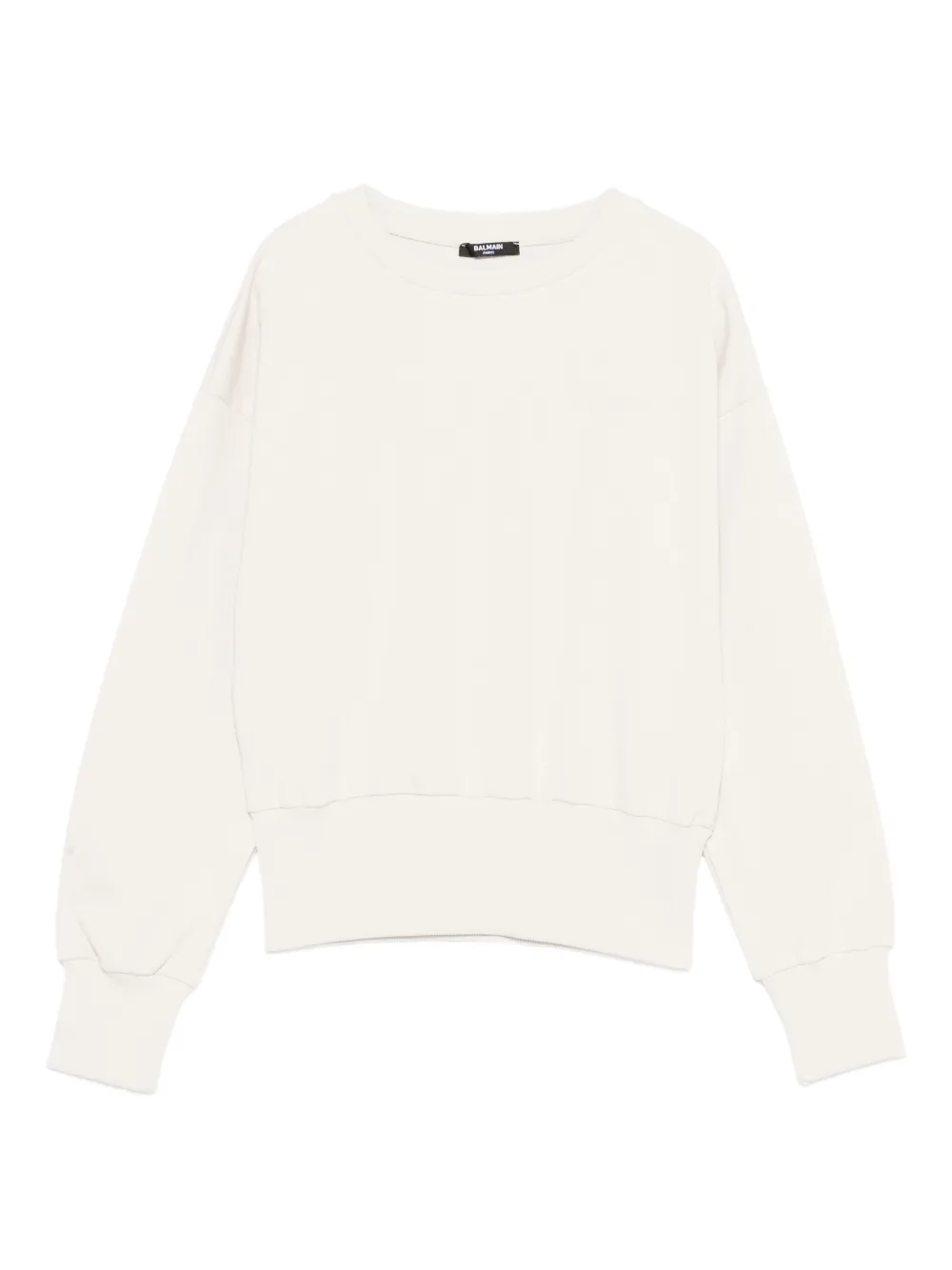 

Толстовка с вышитым логотипом Balmain Kids, нейтральный