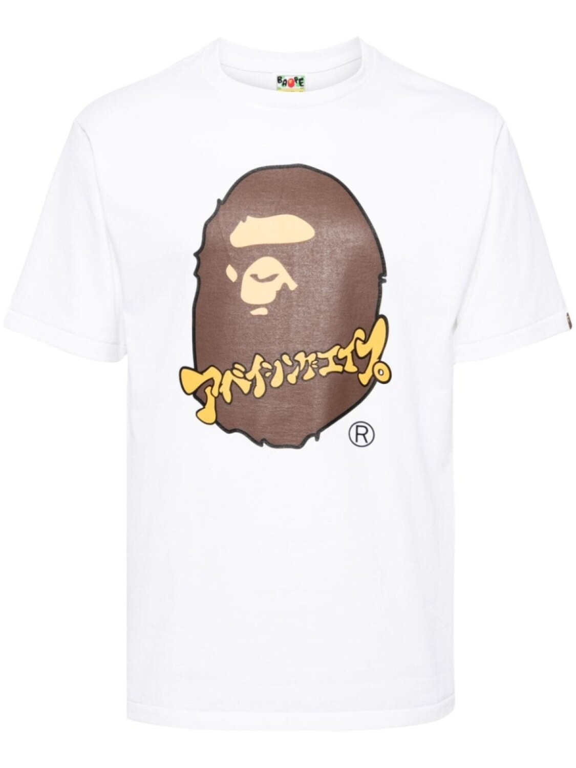 

Футболка Katakana Ape Head A BATHING APE, белый