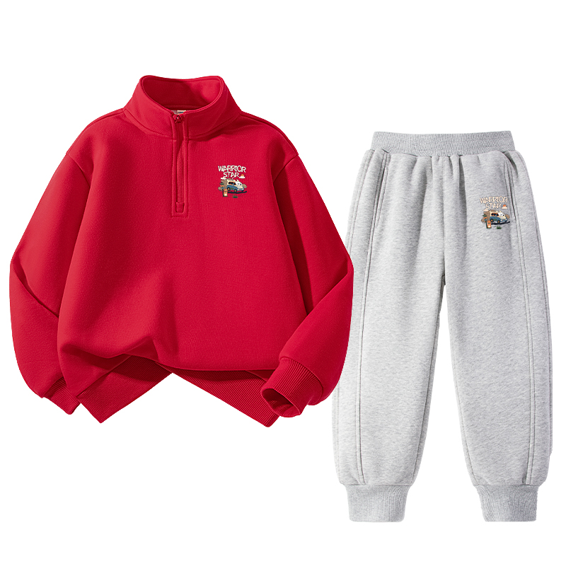 

Повседневная спортивная одежда для подростков WARRIOR, красный/серый