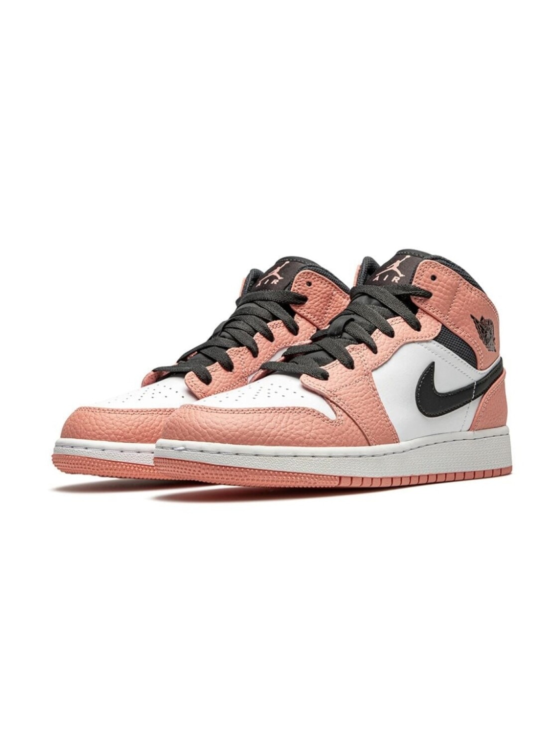 Кроссовки Air Jordan 1 Mid Jordan Kids, розовый — фото 2