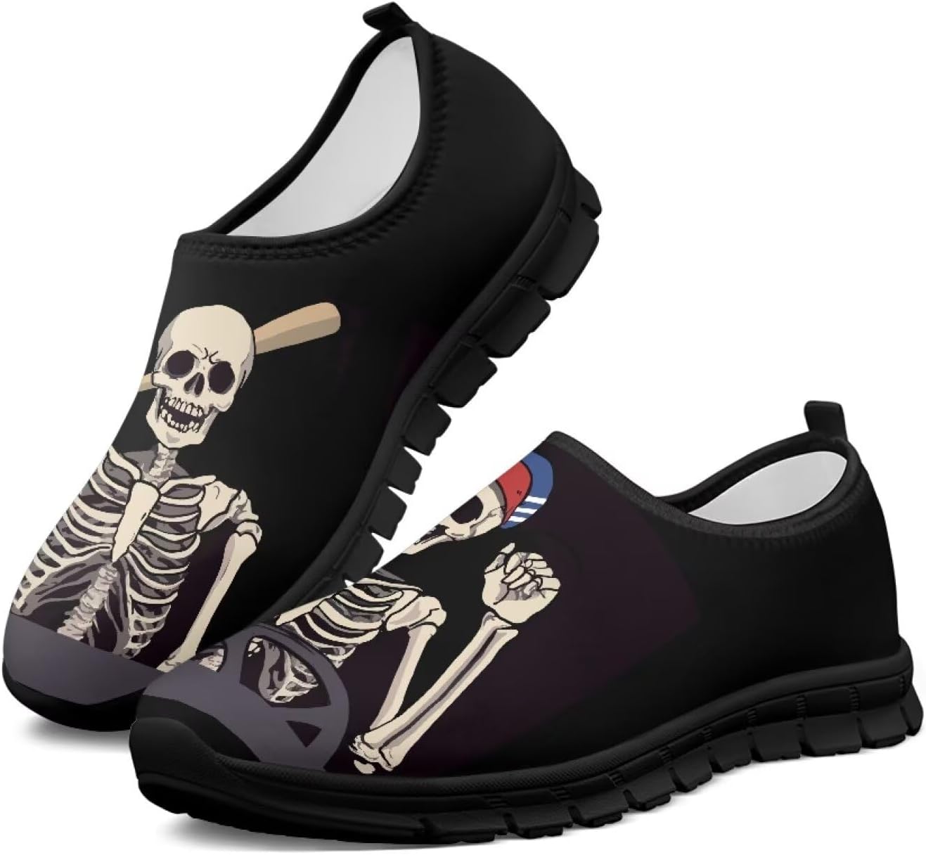 

Кроссовки Ocxbuir Fashion для мужчин, эластичные, без шнурков, теннисные, повседневные, спортивные лоферы для кемпинга и вечеринок, размеры 5-14, черная подошва