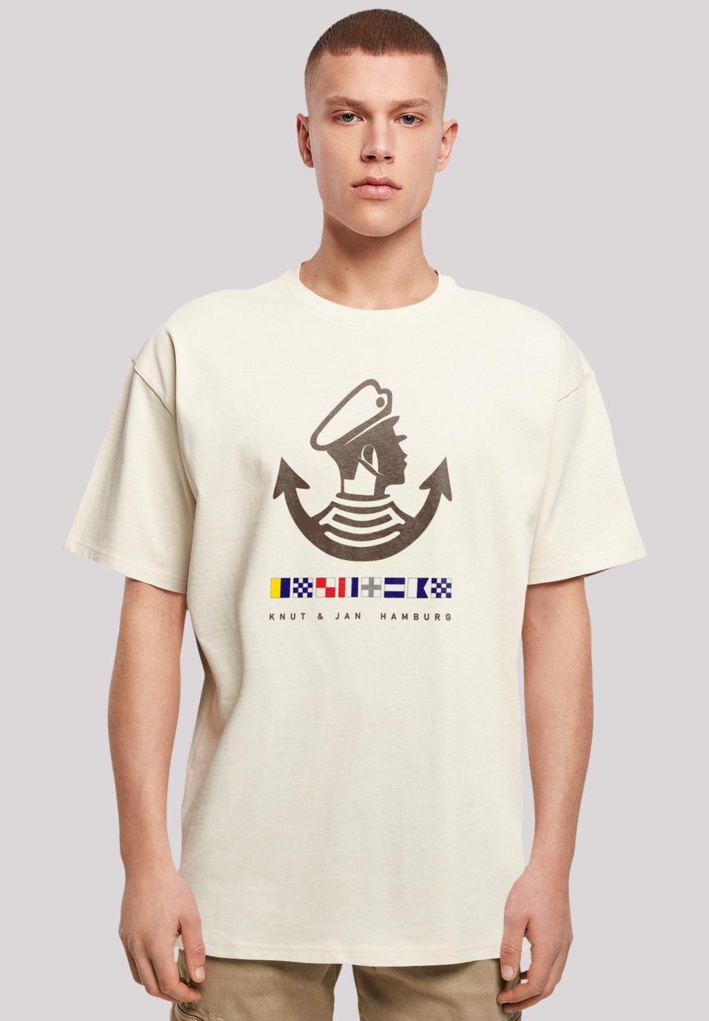 

Футболка с принтом HAMBURG LOGO F4NT4STIC, песочный