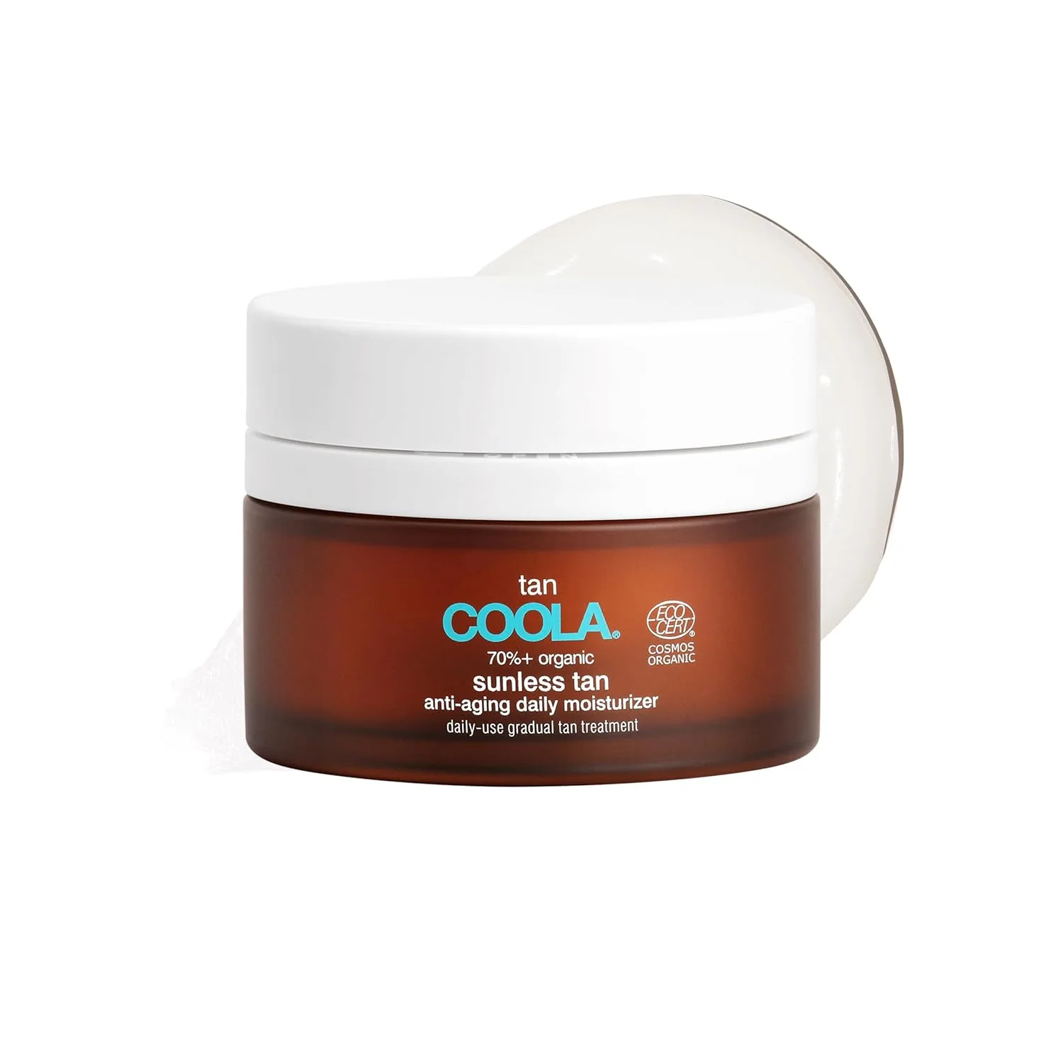 Увлажняющий крем для лица COOLA Organic Sunless Self Tanner, протестирован дерматологами, антивозрастной уход за кожей, веганский и безглютеновый, 44 мл. 44,4 мл (1 шт.), GREEN