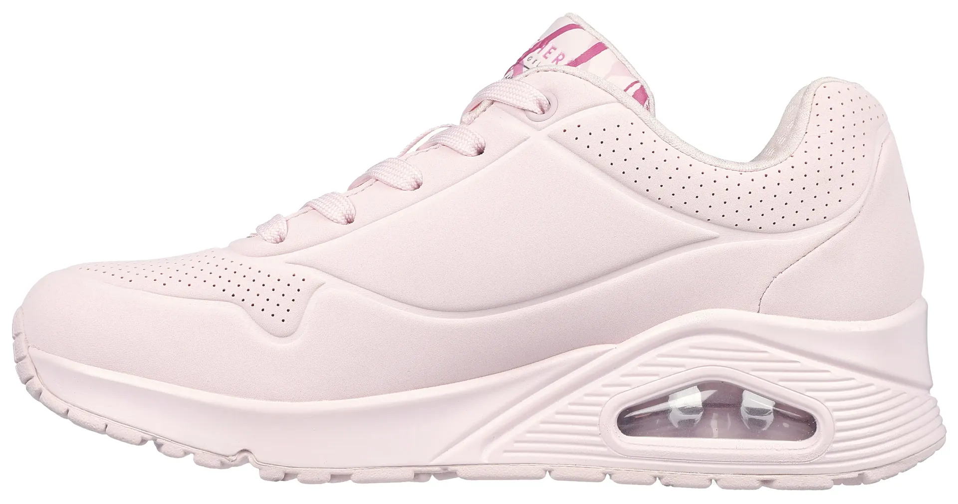 Кроссовки Skechers на танкетке "UNO-SPREAD THE LOVE" с эффектным принтом граффити, повседневная обувь, полуботинки, туфли на шнуровке, цвет Rosa-Weiß-Multi — фото 4