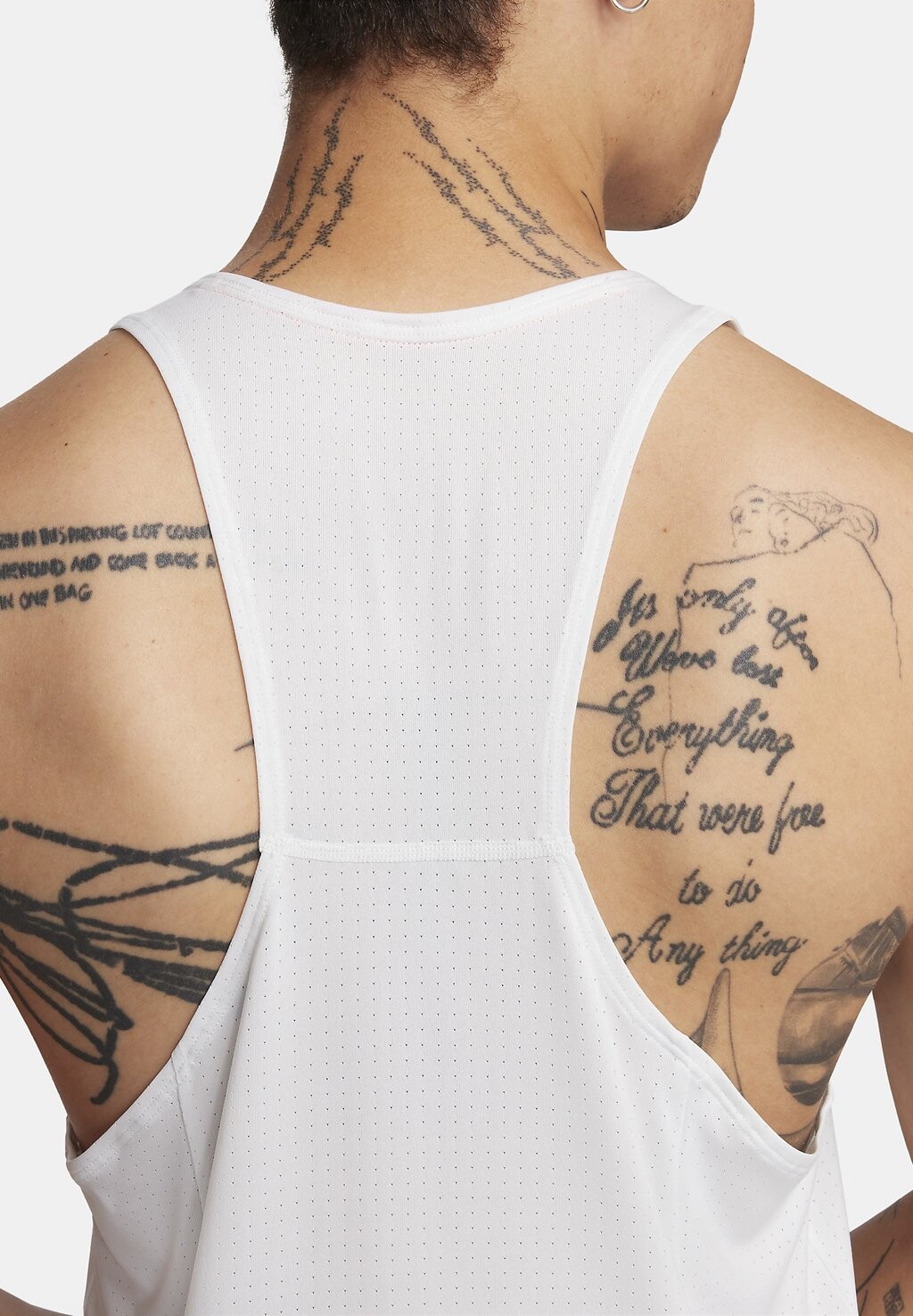 

Топ Fast Singlet Nike, вершина белого светоотражающего серебра