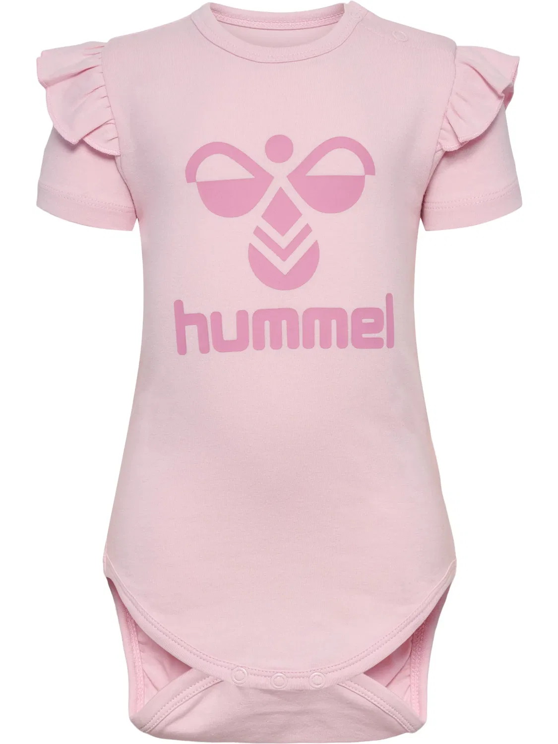 Боди хлопковое с рюшами Hummel, parfait pink