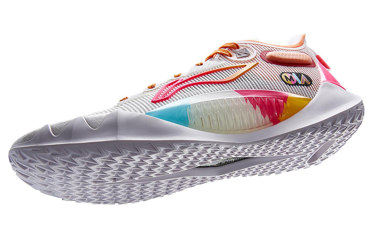 

Баскетбольные кроссовки JB1 Мужские Низкие Стандартные Белый/Флуоресцентный Фруктовый Розовый LINING