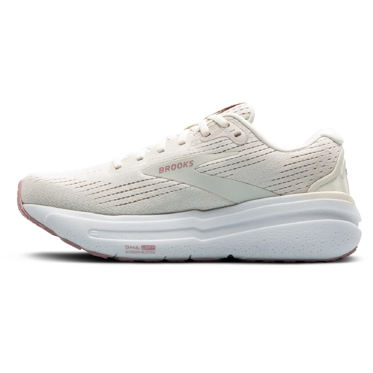 Женские кроссовки Ghost Max 2 для бега по дорогам Brooks, Coconut Milk/Gray/Zephyr — фото 2