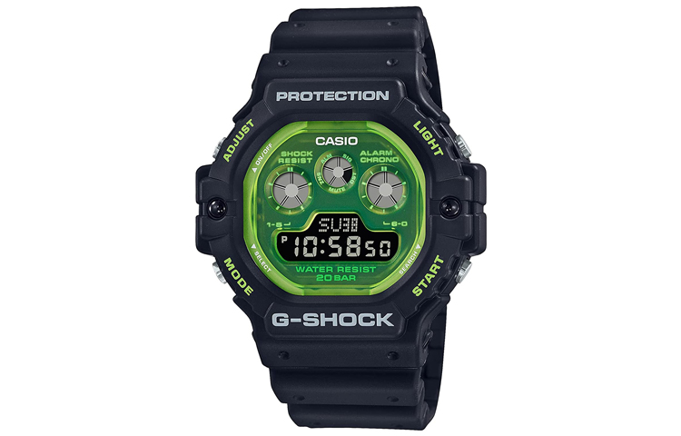 

CASIO Часы Men G SQUAD Series Watch, Green Dial