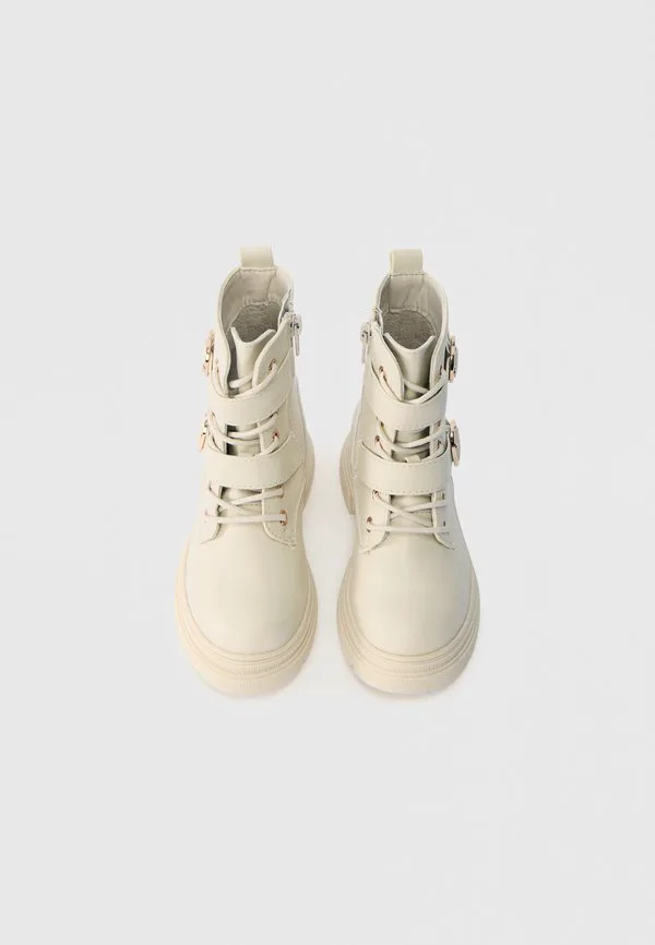 Ботильоны на шнуровке Friboo, Beige — фото 4