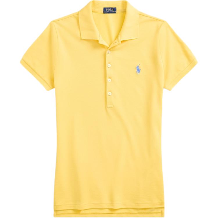 

Поло с вышитой лошадкой Polo Pony Polo Ralph Lauren, желтый