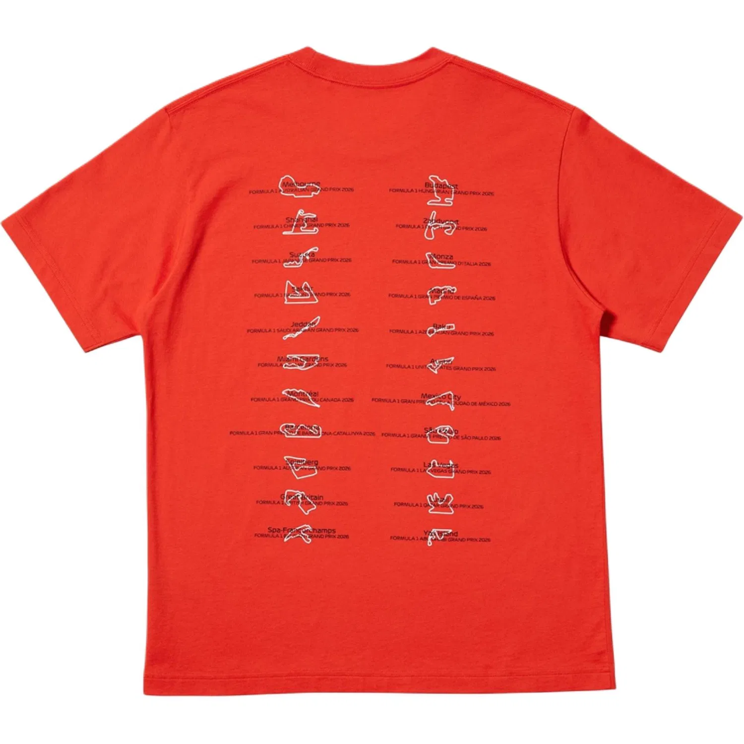 Футболка унисекс x Disney/ X Formula 1 X Formula 1 UNIQLO, Coral Red — фото 3