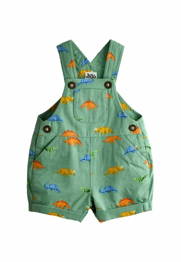 Комбинезон из саржевой ткани с принтом, стандартного кроя Jojo Maman Bébé, Green Dino