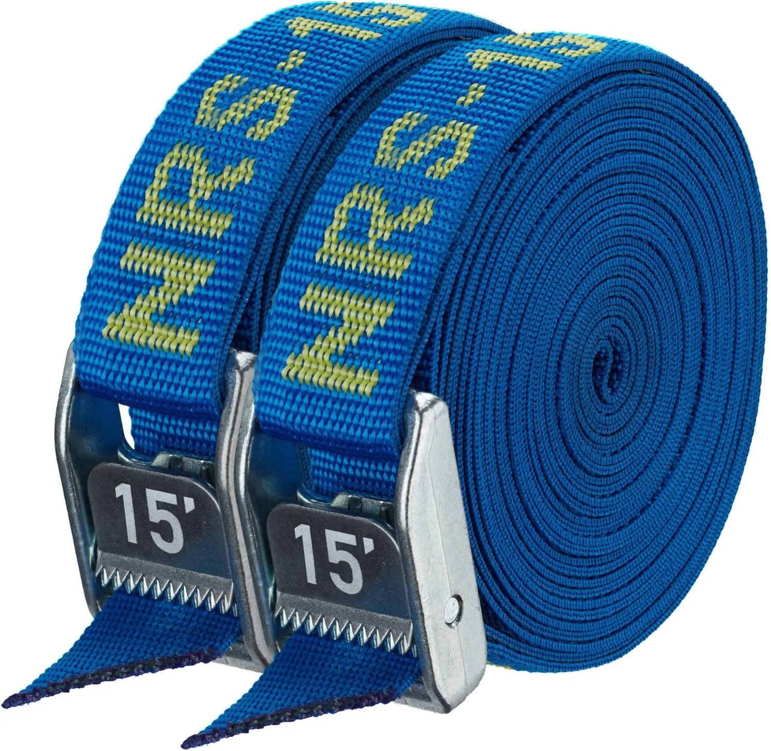 

15-Футовая усиленная стропа 1 дюйм в комплекте 2 штуки NRS, Iconic Blue