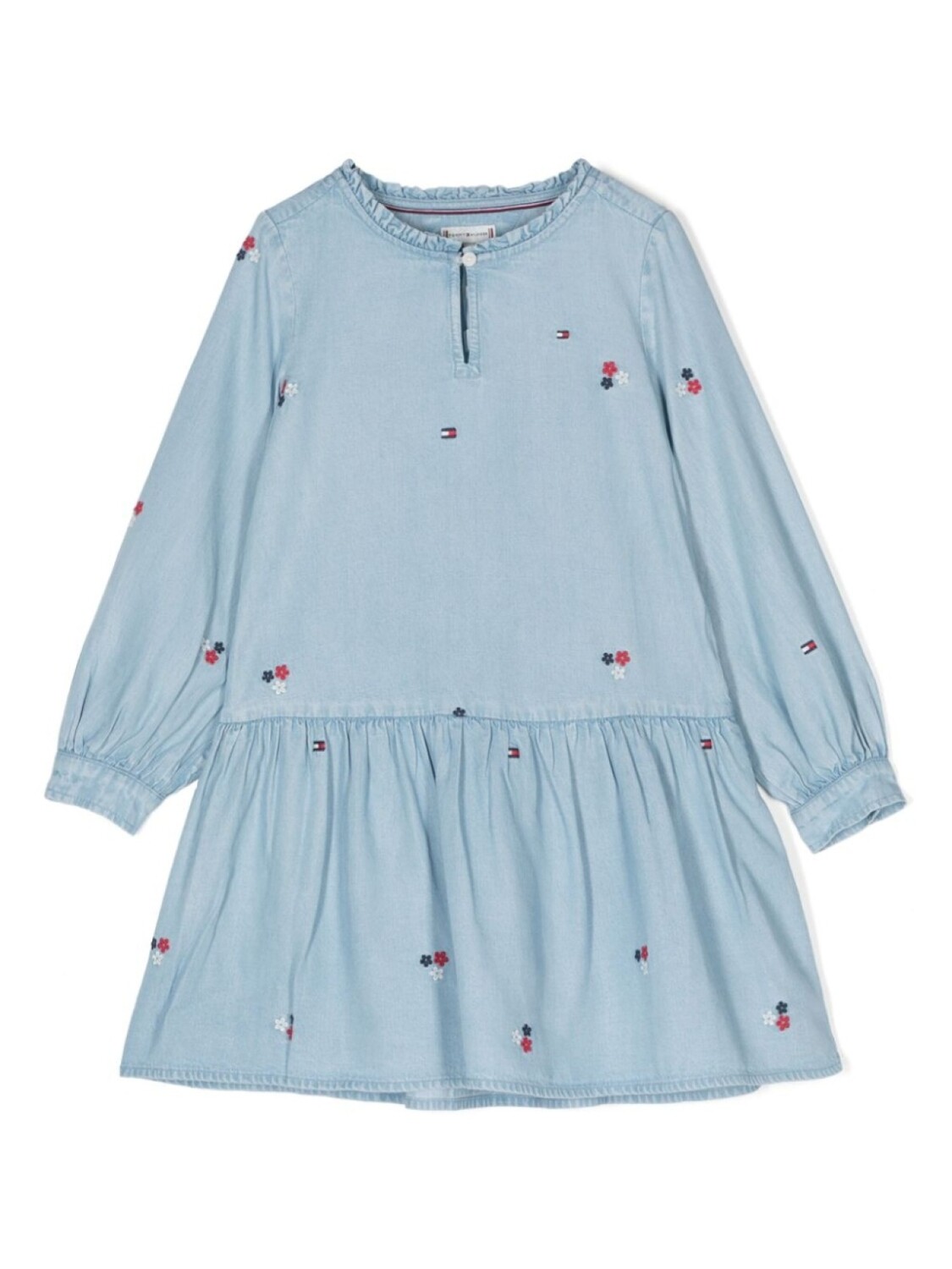 

Платье с цветочной вышивкой Tommy Hilfiger Junior, синий