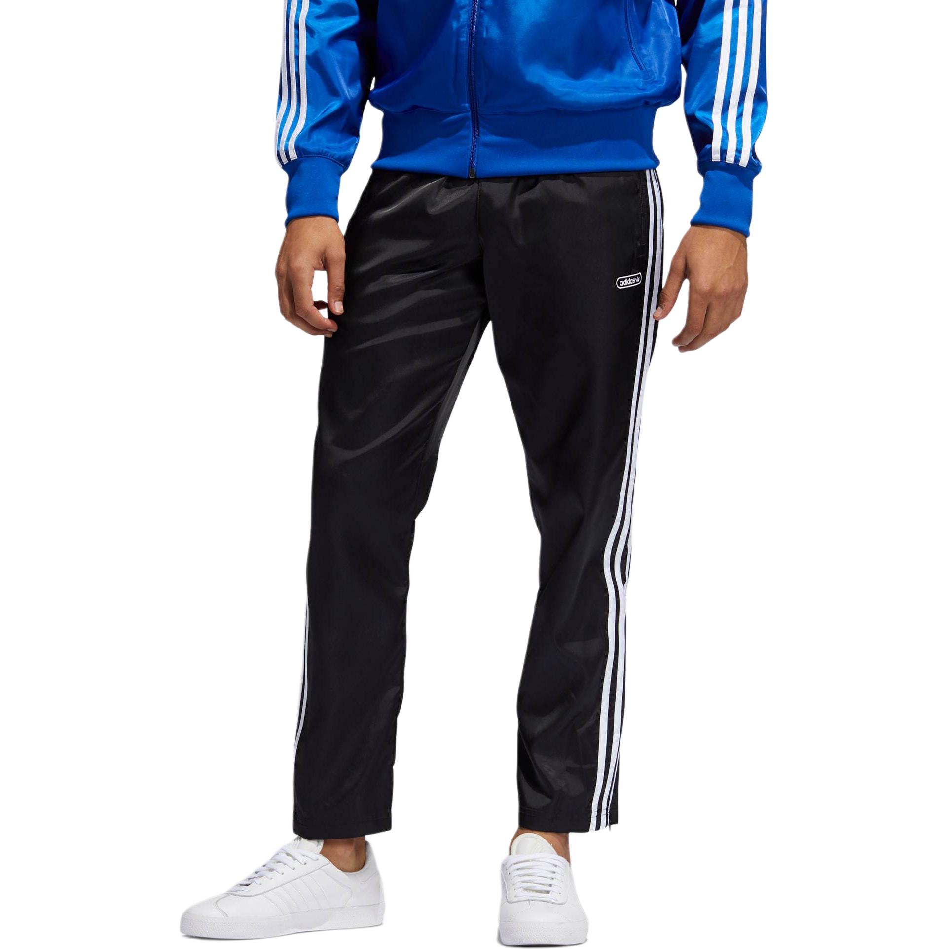 

Adidas Originals Сатиновые Firebird спортивные брюки мужские Black/White