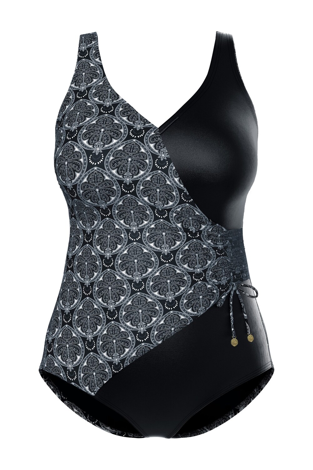 

Ulla Popken Купальник Triangle в черном цвете