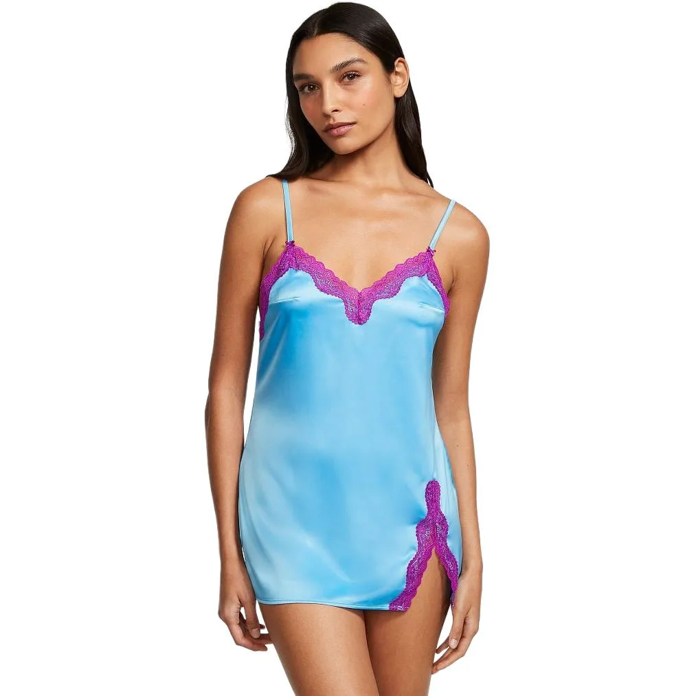 Victoria's Secret Ночная сорочка Tease Satin с кружевной отделкой, цвет макарон — фото 2