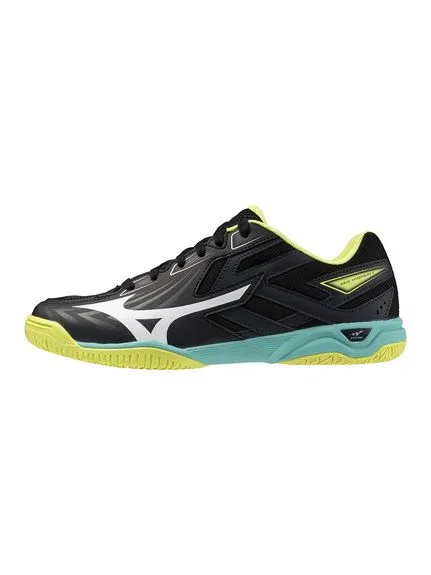 Кроссовки для настольного тенниса «Wave Kaiserburg 8» от Mizuno, Black X White X Lime