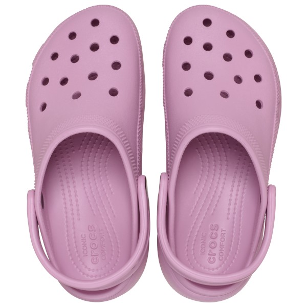 Женские классические сандалии-сабо на платформе Crocs, черный — фото 4