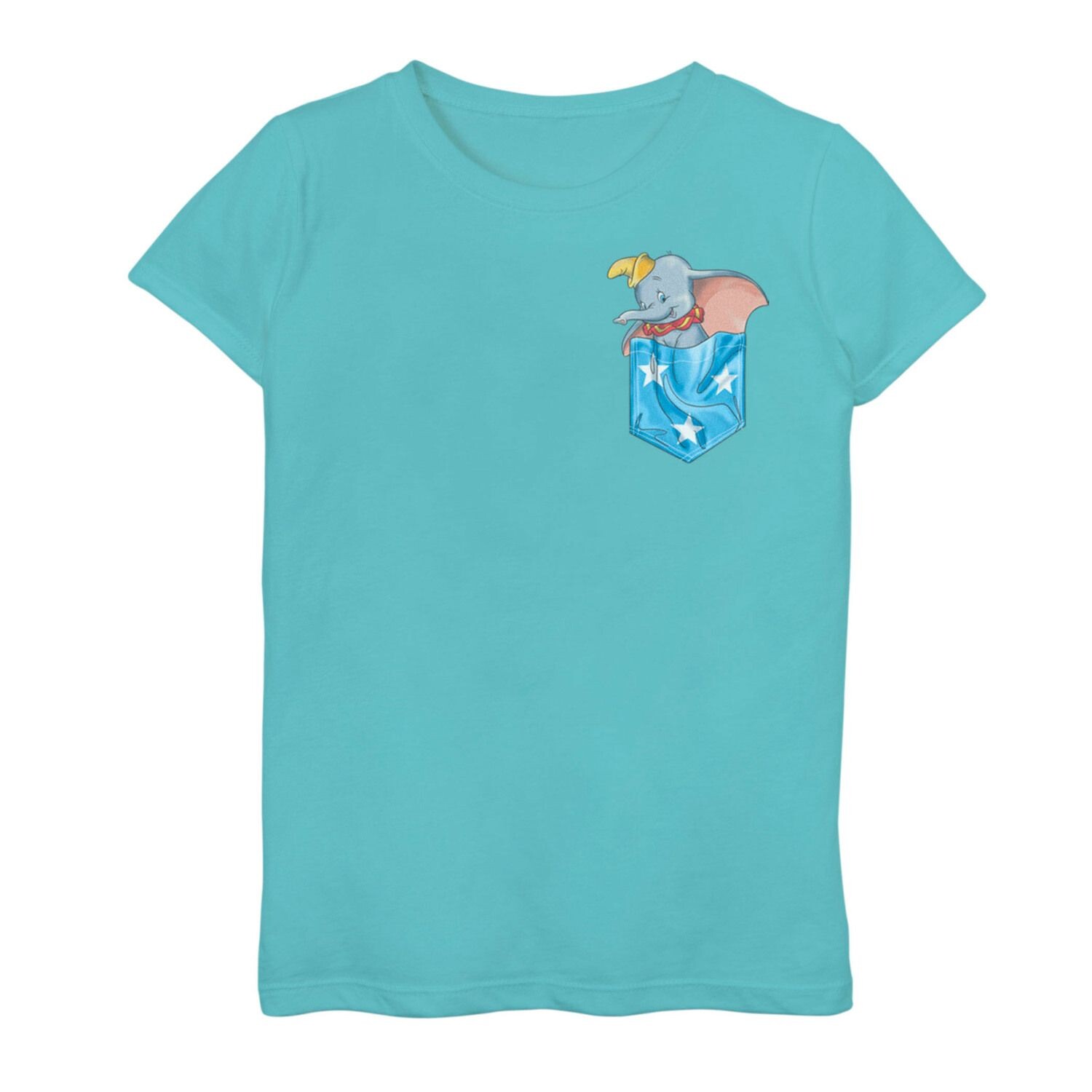 

Футболка с рисунком Star Pocket на левой стороне груди Disney's Dumbo Girls 7–16 Disney