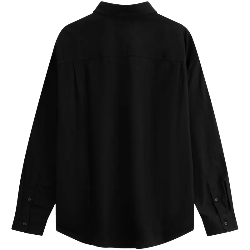 Рубашка мужская с лацканом Calvin Klein, BEH-Space Black — фото 4