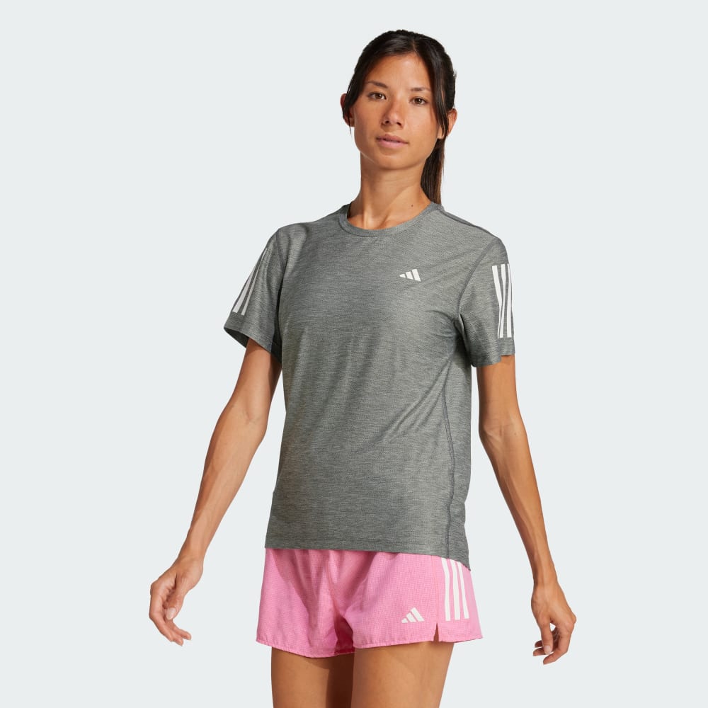 

Спортивная футболка Adidas Own The Run Tee, цвет Grey Six/White Melange