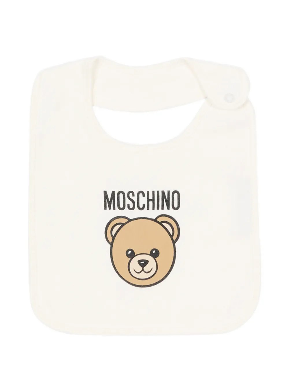 Комплект: чепчик-медвежонок и боди Moschino Kids, бежевый — фото 4