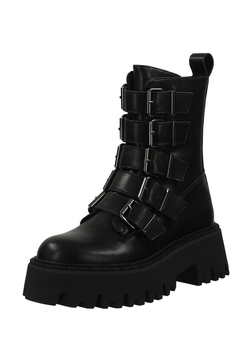 

Кожаные ботильоны STEVE MADDEN, черный