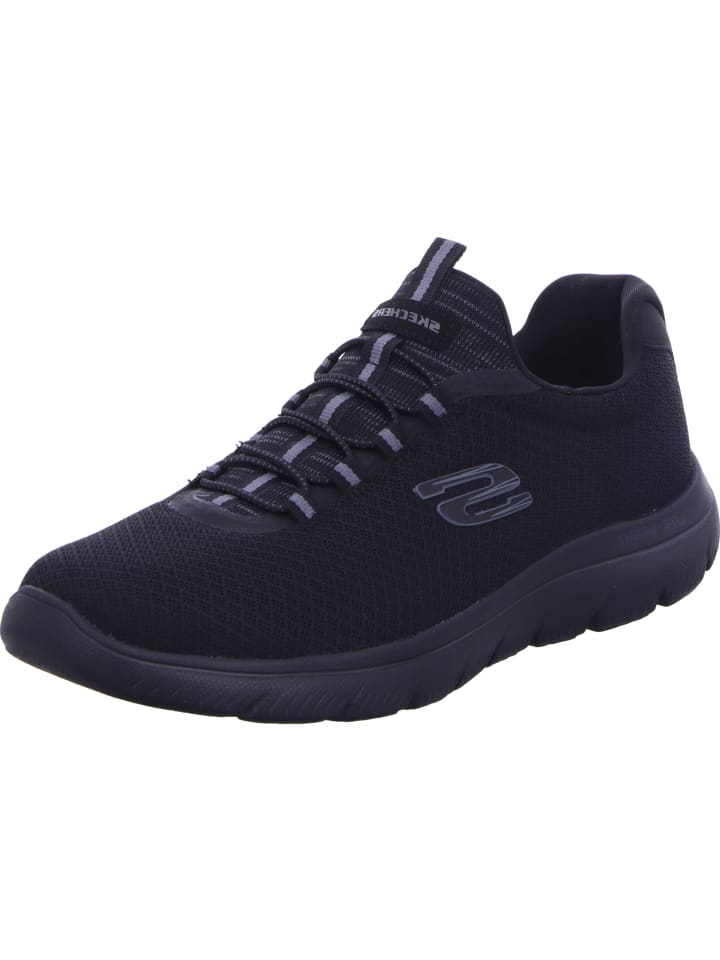 

Кроссовки на шнуровке Skechers, цвет black/black