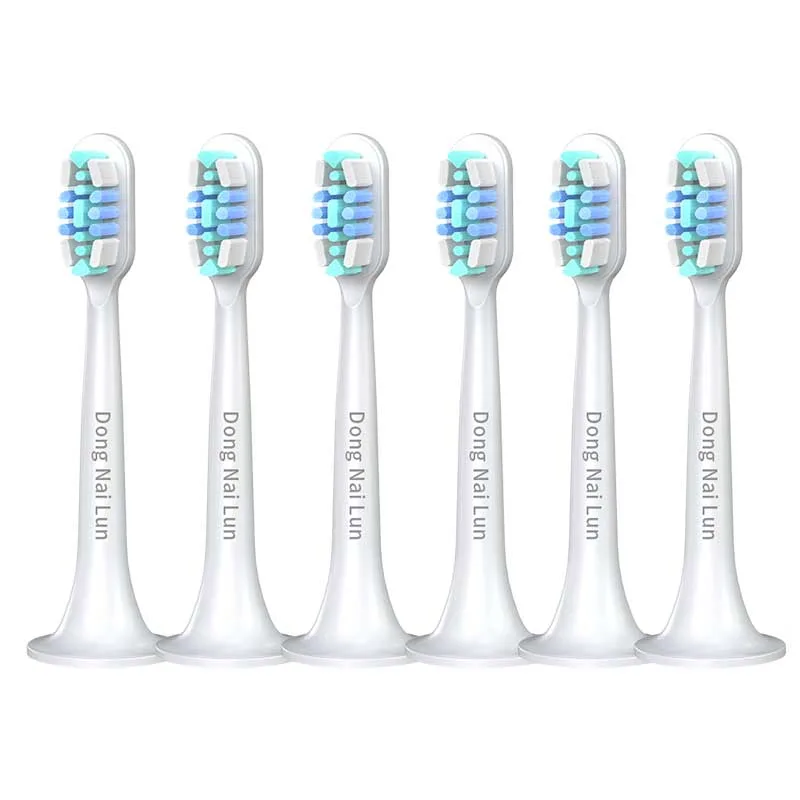 Сменные насадки для зубной щетки DONGNAILUN, Deep Cleaning Blue 6 Pcs