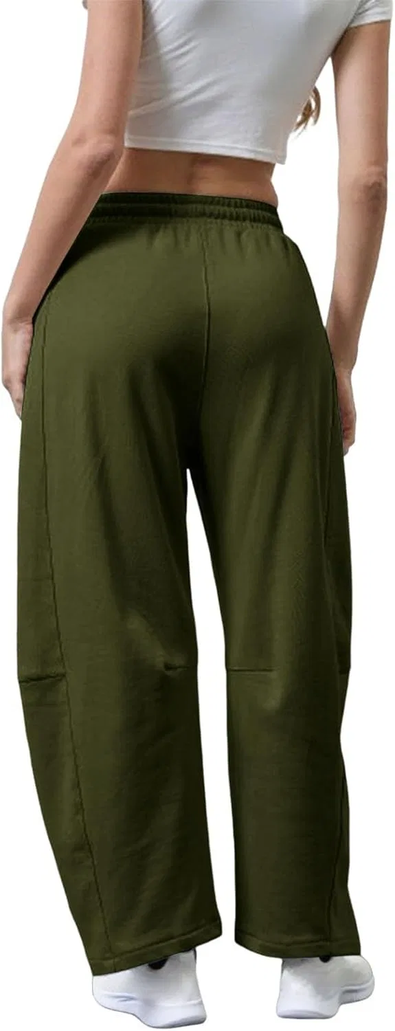 Джинсы широкие Barrel Sweatpants, зеленый — фото 4