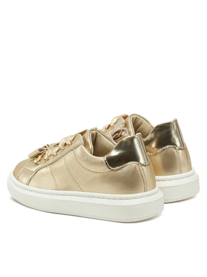 Calvin Klein Jeans Кроссовки Sneaker Bassa Allacciata V1A9-83044-0220 золотого цвета — фото 3