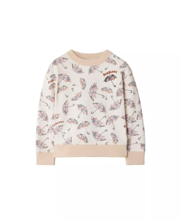 

Хлопковая толстовка с зонтиком для девочек - для малышей и для детей постарше Burberry, бежевый