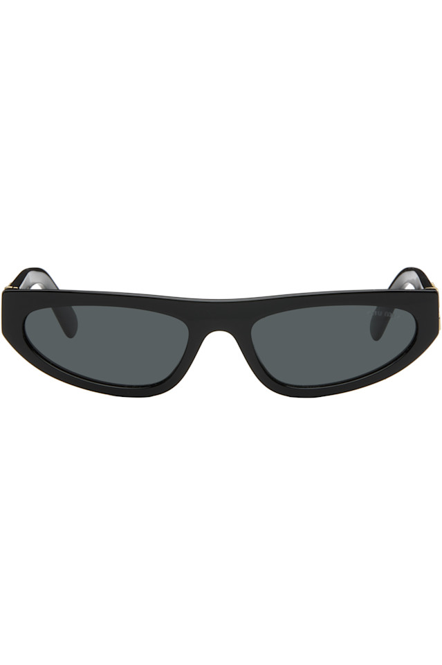 

Miu Miu Eyewear Черные солнцезащитные очки «кошачий глаз» из ацетата
