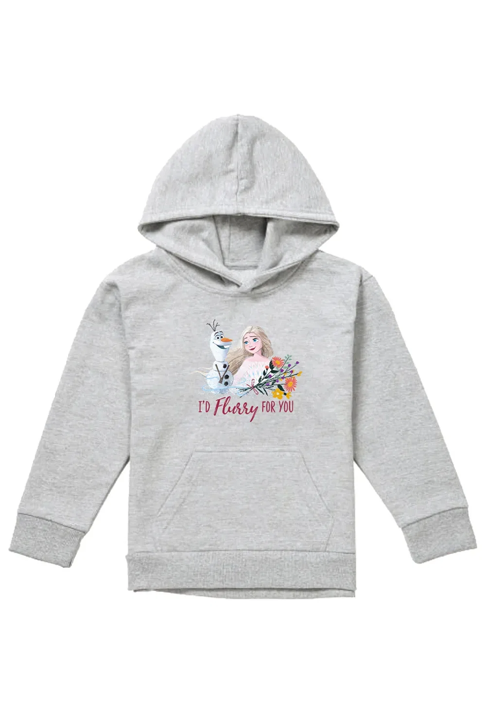 Детская толстовка Disney Frozen Olaf Elsa, серый